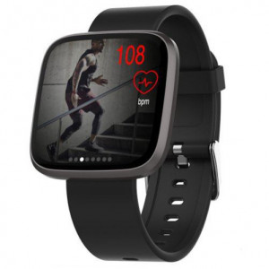iUni H5 okosóra, Érintőképernyő, Bluetooth, Értesítések, Lépésszámláló, Fekete - Img 3