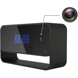 iUni IP27 kémkamera óra, 16GB, Wi-Fi, Full HD, éjszakai látás, audio-videó rögzítés, mozgásérzékelő - Img 2