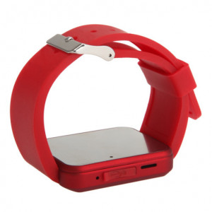 iUni U8+ okosóra, Bluetooth, LCD 1.44 hüvelyk, értesítések, Piros - Img 3