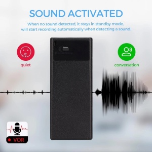 iUni V12 Mini Spy Recorder, 32GB, 384 óra akkumulátor-üzemidő, hangaktiválás, MP3 lejátszó - Img 5
