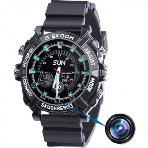 Karóra iUni SpyCam WP109R, Full HD kém kamera, Vízálló, Audió-Videó, Fényképezés, 32GB - Img 2
