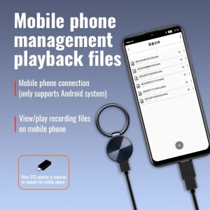 Kém Hangrögzítő kulcstartó iUni V14, 32 GB, Hangaktiválás, MP3 lejátszó - Img 10