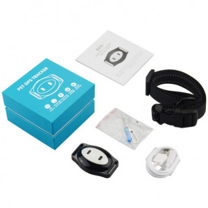 Mini GPS Tracker iUni D79 állatok számára, GPS + LBS + WIFI, Fekete - Img 7