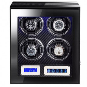 Óratartó doboz iUni Luxury Watch Winder 4, Carbon - Img 1