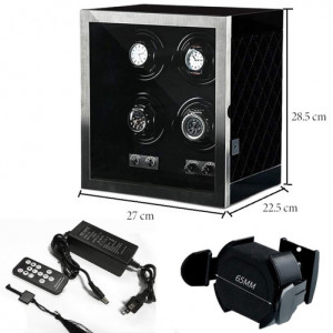 Óratartó doboz iUni Luxury Watch Winder 4, Fekete - Img 9