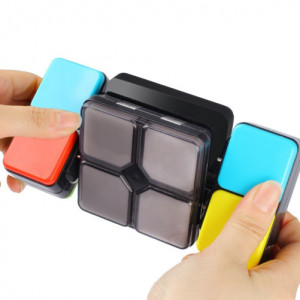 iUni 3001 Interaktív Rubik-kocka, 4 játékmód, többszínű LED-ek, többjátékos módok - Img 4
