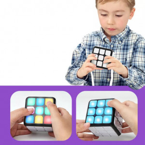 iUni 3002A Interaktív Rubik-kocka, 7 játékmód, többszínű LED-ek, többjátékos módok - Img 9