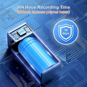 iUni V12 Mini Spy Recorder, 32GB, 384 óra akkumulátor-üzemidő, hangaktiválás, MP3 lejátszó - Img 6