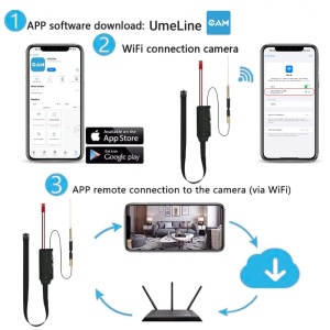 Kém kamera modul iUni SpyCam IP40, Full HD 1080p, P2P, Vezeték nélküli - Img 10