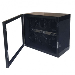 Óratartó doboz iUni Luxury Watch Winder 6, Fekete - Img 3