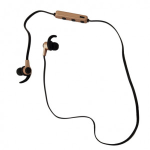 Bluetooth fülhallgató iUni CB41, Mágnes, Érintésmentes, Aranyszín - Img 3