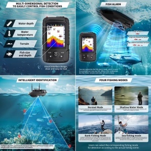 Etetőhajó iUni V803 PRO, GPS, Szonár Fish Finder, 12000mAh, 4 Etető Rekesz, 3kg, 500m, 15km/h - Img 5