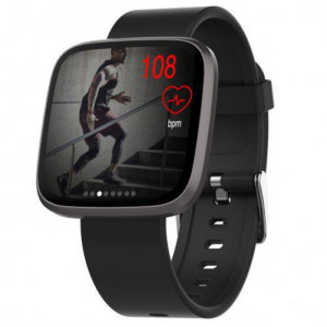 iUni H5 okosóra, Érintőképernyő, Bluetooth, Értesítések, Lépésszámláló, Fekete - Img 6