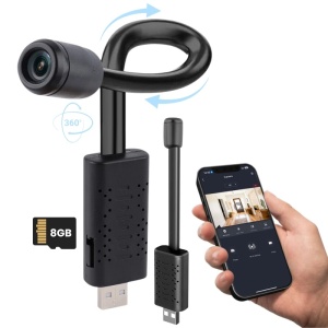 Kémkamera iUni A12, Wi-Fi, 8GB microSD kártya, élőkép telefonon