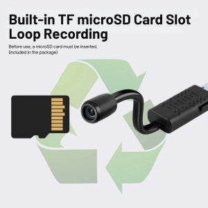 Kémkamera iUni A12, Wi-Fi, 8GB microSD kártya, élőkép telefonon - Img 10