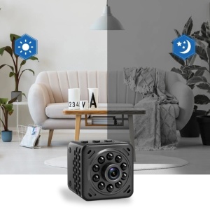 Mini kém kamera iUni IP34, Vezeték nélküli, Full HD 1080p, Audió-Videó, Éjszakai látás, Leszerelhető elem - Img 7