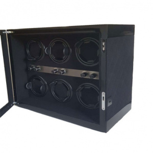Óratartó doboz iUni Luxury Watch Winder 6, Fekete - Img 4