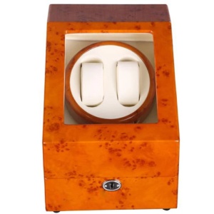 Óratartó doboz iUni Watch Winder 2 + 3 tárolóhely, Aranysárga - Img 6