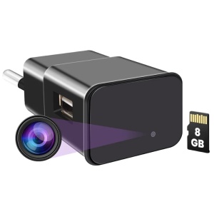 USB Töltő Kémkamerával iUni IP1000, 8GB, WiFi, 4K Nézet, Audio-Video, P2P - Img 2