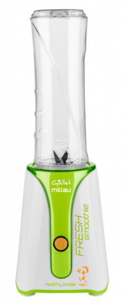 Blender Smoothie maker GALLET MILLAU MS590, 350 W, bol 600 ml BPA free, alb cu verde