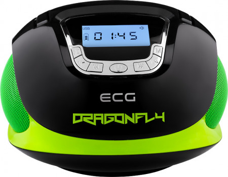 Radio multimedia ECG R 500 U Dragonfly, 2 x 3W, USB, SD, FM, ceas cu alarma