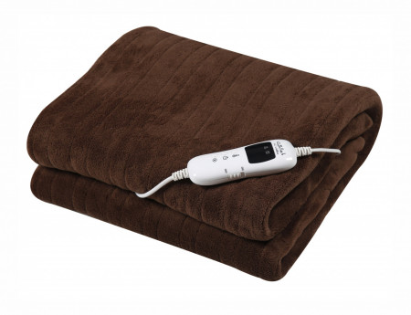 Patura cu incalzire electrica GALLET CCH130, 160X130cm, 120W,maro, 9 niveluri de temperatura - RESIGILAT