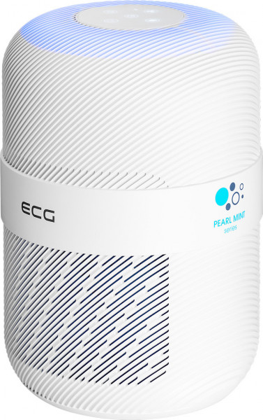 Purificator de aer ECG AP1 Compact Pearl, 30 W, Wi-Fi, 3 viteze, ionizare, aromaterapie, alb