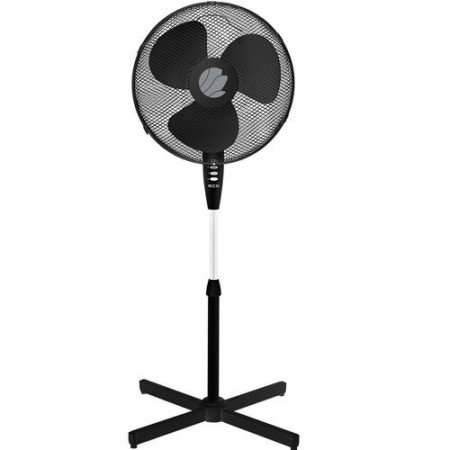 RESIGILAT - Ventilator cu picior ECG FS 40A negru, 50W, 40cm, 3 viteze, silentios