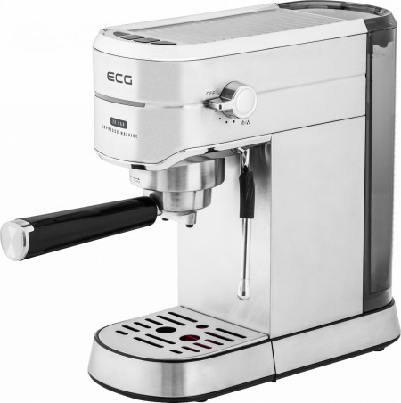 Espressor manual ECG ESP 20501, 1450 W,1.25 L, 20 bar, capsule Nespresso, PAD-uri, dispozitiv spumare, otel inoxidabil - RESIGILAT