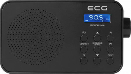 Radio FM ECG R 105, 1.2 W, alarma, memorie 30 de posturi