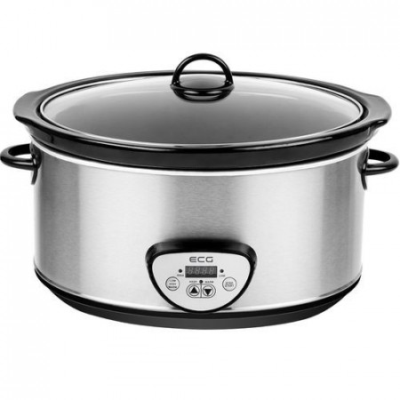 RESIGILAT - Oala electrica Slow cooker ECG PH 6520, 320 W, 6.5 L, timer digital