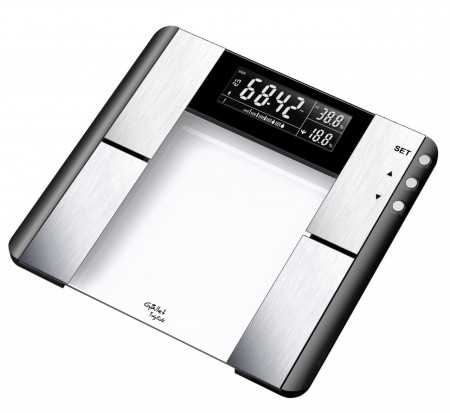 Cantar inteligent de persoane GALLET TREZLIDE PEP817, 150 Kg, sticla, precizie 100g - RESIGILAT