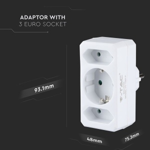 ADAPTOR 3 PRIZE 2X2.5A SI 1X16A MAX 3680W - Img 11