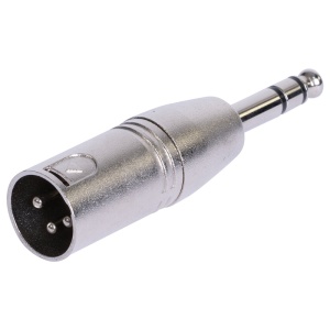 ADAPTOR XLR TATA - JACK 6.35 TATA STEREO METAL - Img 2