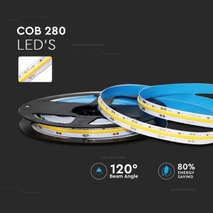 BANDA LED COB 24V 280LED/M 10W/M IP20 6400K - Img 3