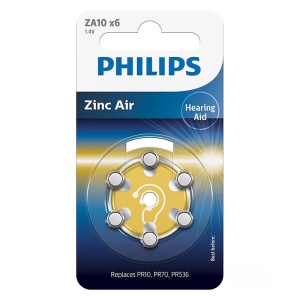 BATERIE AUDITIVA ZINC AIR BLISTER 6 BUC PHILIPS - Img 2