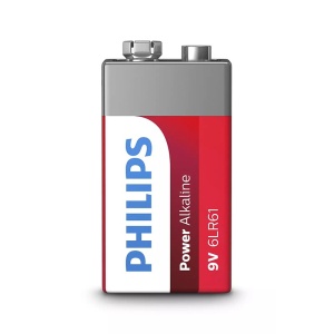 BATERIE POWER ALKALINE 9V BLISTER 1 BUC PHILIPS - Img 3