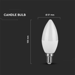 BEC LED E14 3.7W 3000K ALB CALD - Img 5