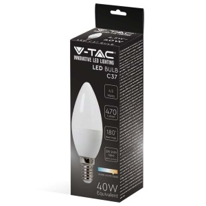 BEC LED E14 4.5W 3000K ALB CALD - Img 4