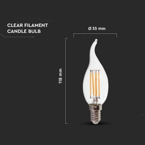BEC LED FILAMENT E14 4W 6500K - Img 4