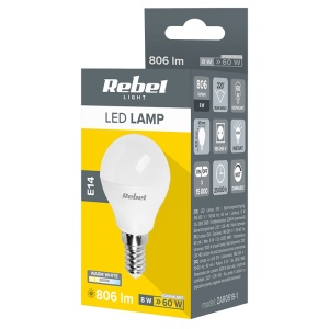 BEC LED G45 E14 8W 3000K 230V REBEL - Img 3