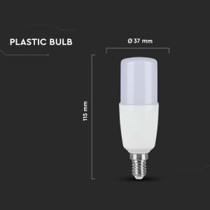 BEC LED T37 E14 9W 2700K ALB CALD - Img 5