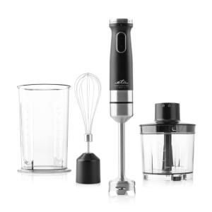 Blender de mana 3 in 1 ETA Massimo 3256 90000, 1200W, otel inoxidabil, viteza variabila + TURBO, tel, bol amestecare, negru - Img 1