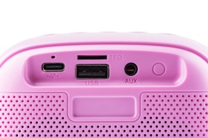 Boxa portabila pentru copii GoGEN BOB A BOBEK PARTY, 3.2 W, USB, Micro SD, microfon fara fir, 3.7V / 1200mAh , roz - Img 7