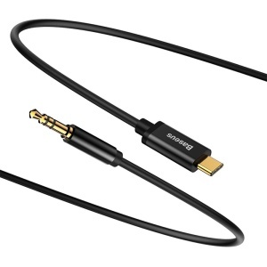 CABLU AUDIO TIP C- JACK 3.5MM 1.2M BASEUS - NEGRU - Img 3