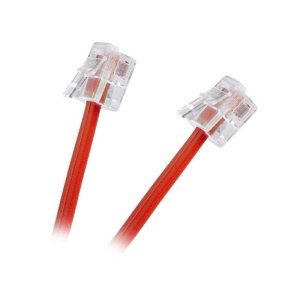 CABLU EXTENSIE TELEFONIC ROSU 2M - Img 2