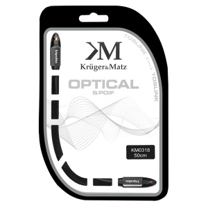 CABLU OPTIC TOSLINK-TOSLINK 0.5M KRUGER&MATZ - Img 3