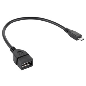 CABLU OTG USB A MAMA - MICRO USB TATA 20CM - Img 1