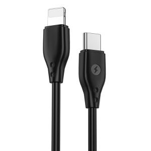 CABLU USB-C - LIGHTNING 1.2M 30W - negru - Img 3