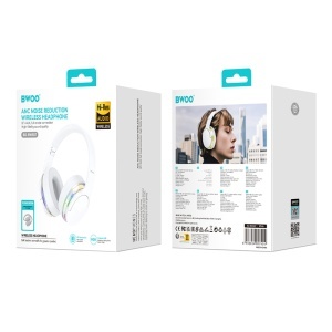 CASCA BLUETOOTH SI ANC PREMIUM SOUND - ALB - Img 5